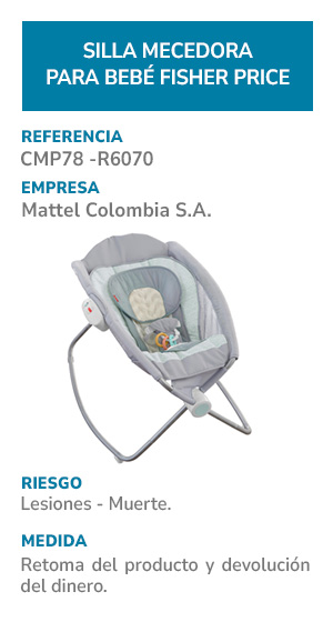 Silla mecedora para bebé Fisher Price