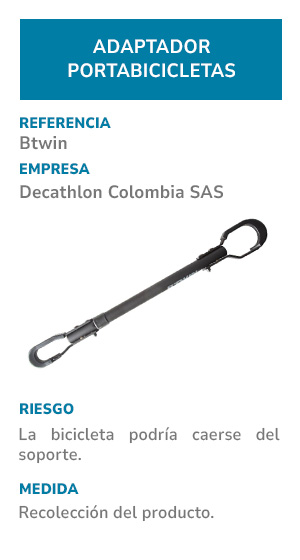 Adaptador portabicicletas Btwin Decathlon